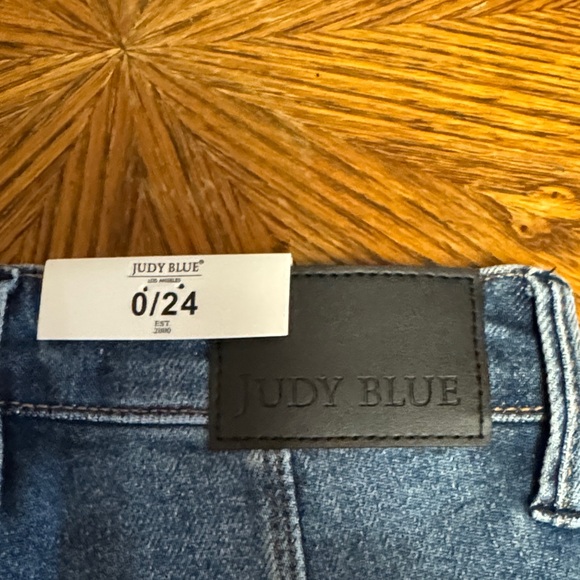 JUDY BLUE NWT 0 (2 good) COLUMN button fly hightwaist wide leg Denim Jeans - Picture 10 of 10